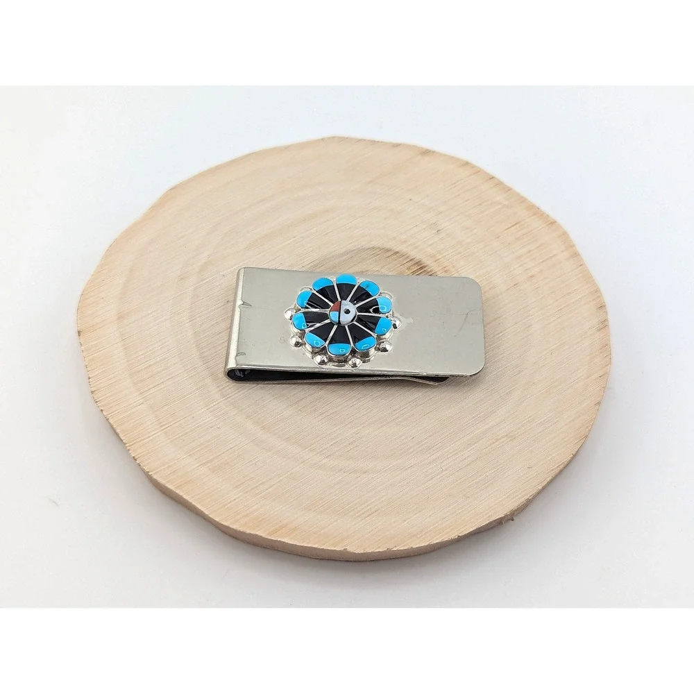 Handmade Sterling Silver Money Clip‎ Original Native American Men's Acc ***